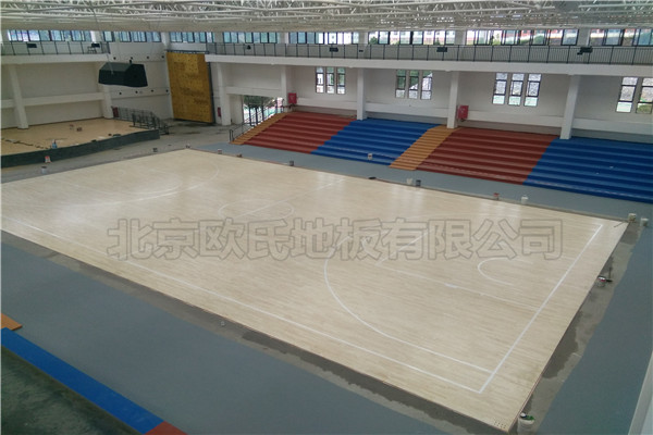運(yùn)動木地板貴州省畢節(jié)市織金縣育才學(xué)校成功案例